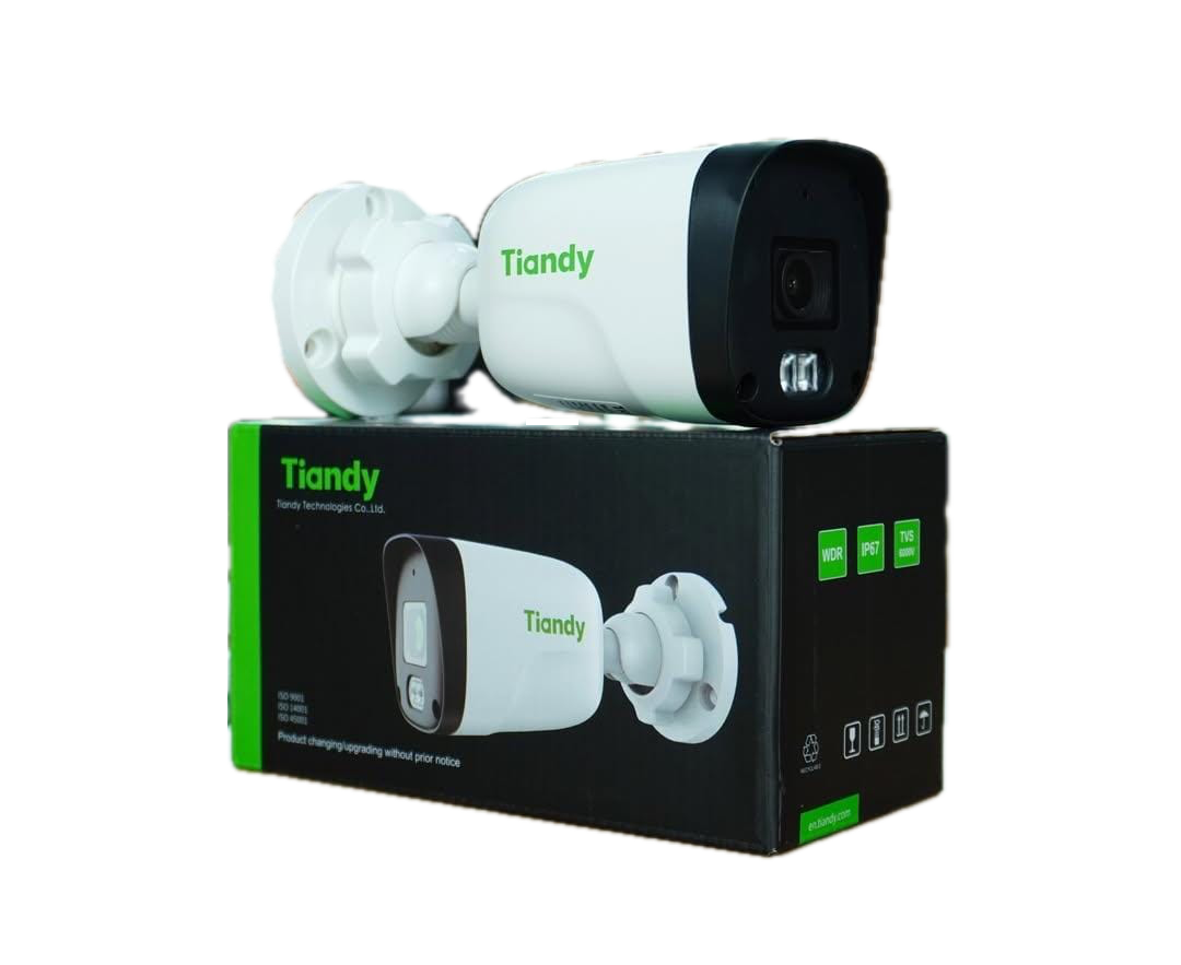 Tiandy 2MP AK2 Bullet IP camera delivers 1080p video, 30m IR range, PoE support, built for outdoor durability, built in mic for audio for Ksh 1500 /=