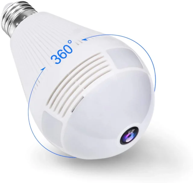 HD Quality Bulb Camera Wifi CCTV Hidden Panaromic from Gadget Bay