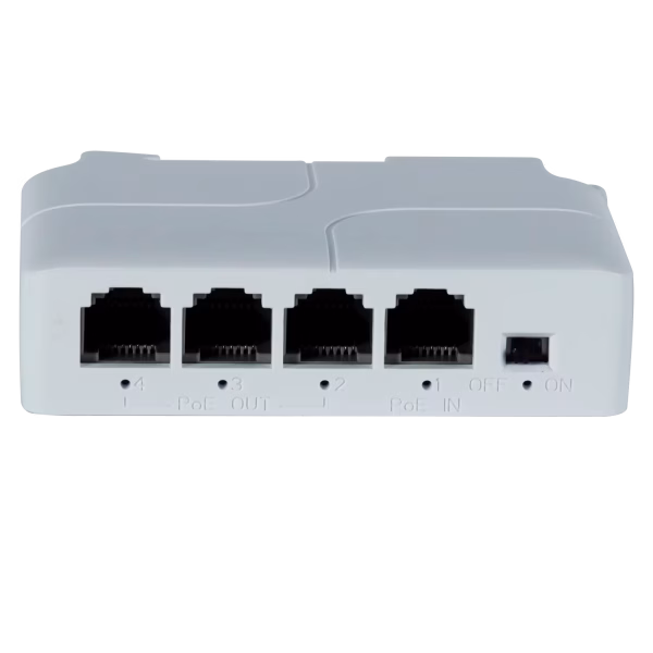 POE Extender 4 Port from Gadget Bay 1 input port 3 output ports LED indicators