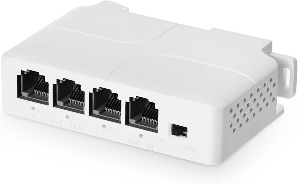 POE Extender 4 Port from Gadget Bay 1 input port 3 output ports LED indicators