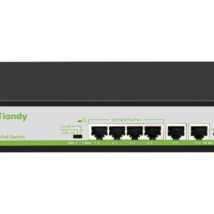 Tiandy 4 Port POE Switch TC-P3S06, Complies with IEEE, monitoring status, POE power, 4*10/100Mbps PoE Ports + 2*10/100Mbps RJ45 Uplink Ports Ksh 4000 /=