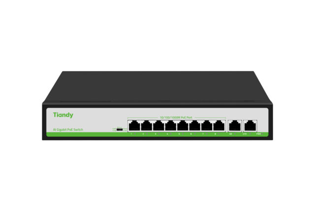 Tiandy 8 Port POE Switch from Gadget Bay