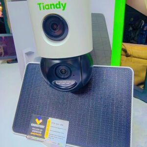 Tiandy Solar CCTV Camera PTZ built in battery and Solar Panel with Two Way Audio