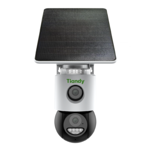 Tiandy Solar CCTV Camera Dual Lens Built in Mic and speaker