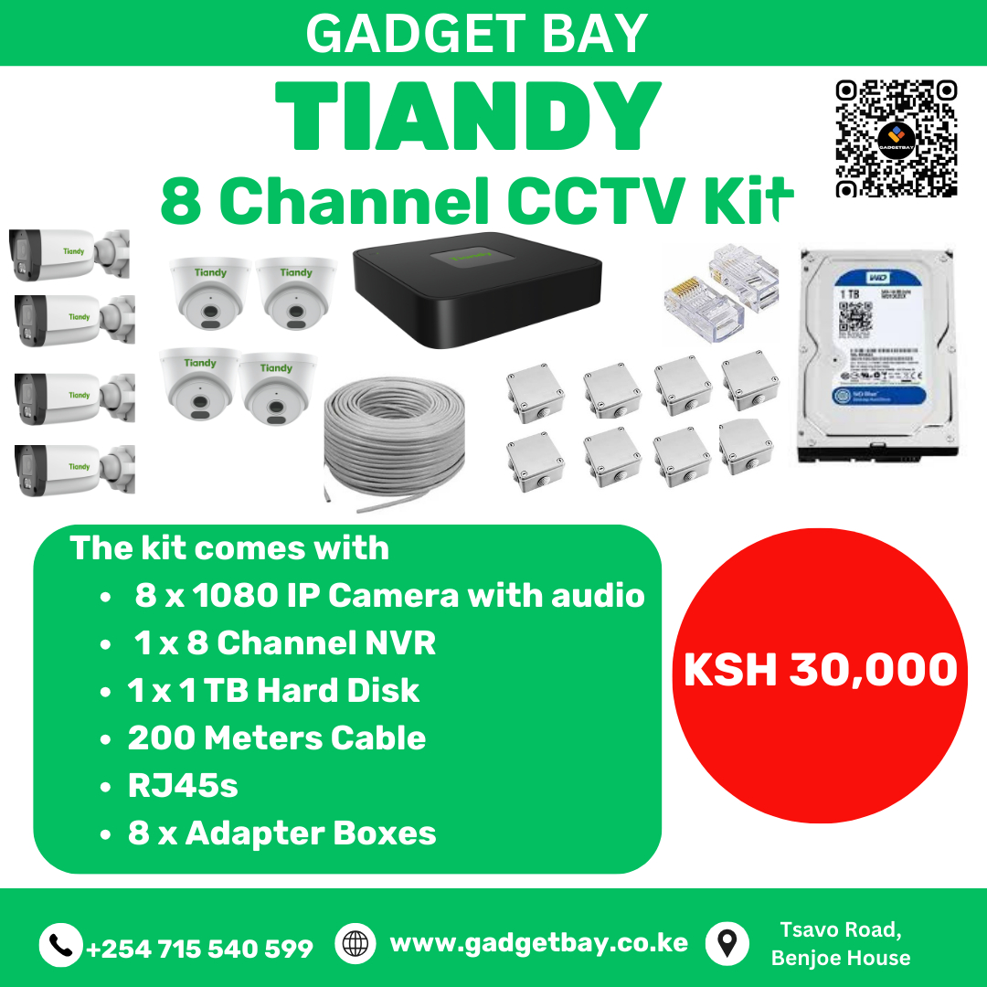 Tiandy 8 Channel CCTV Kit
