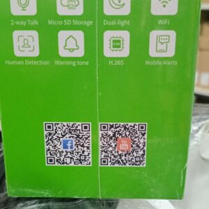 Tiandy Rechargeable 2MP WiFi Camera with 2-way audio, HD footage, human detection, mobile alerts, LED lights, and remote access. Price: 7000 KSH.